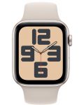 Смарт часовник Apple - Watch SE2 v2, 44mm, S/M, Starlight Sport - 1t