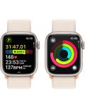 Смарт часовник Apple - Watch S9, 41mm, 1.69'', Starlight Sport Loop - 5t