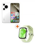 Смартфон Huawei - Pura 70 Pro, 6.8'', 12GB/512GB, бял + Watch Fit 3, 1.82'', Green - 1t