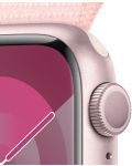 Смарт часовник Apple - Watch S9, 41mm, 1.69'', Light Pink Sport Loop - 3t