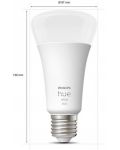 Смарт крушка Philips - Hue 15.5W, E27, A67, dimmer - 4t
