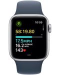 Смарт часовник Apple - Watch SE2 v2, 40mm, M/L, Storm Blue Sport - 3t