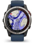 Смарт часовник Garmin - quatix 7 Pro, 47 mm, 1.3'', син - 4t