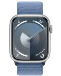 Смарт часовник Apple - Watch S9, 45mm, 1.9'', Winter Blue Sport Loop - 1t