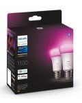 Смарт крушки Philips - Hue WCA, 9W, E27, 2 броя, dimmer - 3t