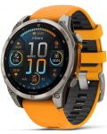 Смарт часовник Garmin - fēnix 8 Sapphire, 47 mm, 1.4'', Orange/Graphite - 1t