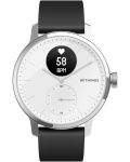 Смарт часовник Withings - Scanwatch, 42mm, сребрист/черен - 1t