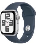Смарт часовник Apple - Watch SE2 v2, 40mm, S/M, Storm Blue Sport - 2t