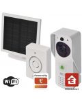 Смарт видеозвънец Emos - GoSmart, IP-09D/H4030, Solar panel, Wi-Fi, бял - 8t