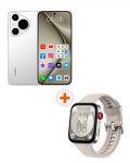 Смартфон Huawei - Pura 70, 6.6'', 12GB/256GB, бял + Watch Fit 3, 1.82'', Moon White - 1t