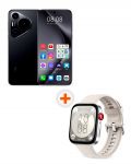 Смартфон Huawei - Pura 70 Pro, 6.8'', 12GB/512GB, черен + Watch Fit 3, 1.82'', Moon White - 1t