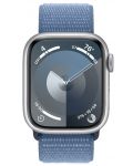 Смарт часовник Apple - Watch S9, Cellular, 41mm, Winter Blue Sport Loop - 2t