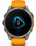 Смарт часовник Garmin - fēnix 8 Sapphire, 47 mm, 1.4'', Orange/Graphite - 3t