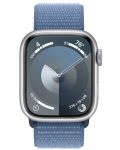 Смарт часовник Apple - Watch S9, 41mm, 1.69'', Winter Blue Sport Loop - 1t
