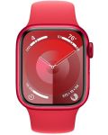 Смарт часовник Apple - Watch S9, 41mm, 1.69'', M/L, Product Red Sport - 1t