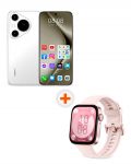 Смартфон Huawei - Pura 70 Pro, 6.8'', 12GB/512GB, бял + Watch Fit 3, 1.82'', Nebula Pink - 1t