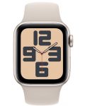 Смарт часовник Apple - Watch SE2 v2 Cellular, 40mm, S/M, Starlight Sport - 2t