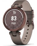 Смарт часовник Garmin - Lily Classic, 34mm, 0.84", бронзов/кафяв - 2t