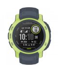 Смарт часовник Garmin - Instinct 2 Surf, 45mm, сив/зелен - 1t