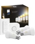 Смарт крушки Philips - HUE Get Started, 8W, E27, A60, 3 бpоя, dimmer - 3t