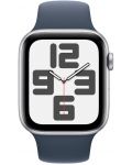 Смарт часовник Apple - Watch SE2 v2, 44mm, S/M, Storm Blue Sport - 1t