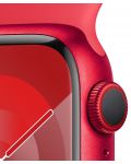 Смарт часовник Apple - Watch S9, Cellular, 41mm, Aluminum, M/L, Red - 3t