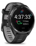 Смарт часовник Garmin - Forerunner 965, 47 mm, 1.4'', Black/Powder Gray - 4t