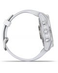 Смарт часовник Garmin - fenix 7S, 42mm, сребрист/бял - 5t