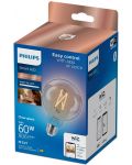 Смарт крушка Philips - Filament, 7W LED, E27, G95, dimmer - 2t