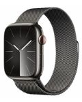 Смарт часовник Apple - Watch S9, Cellular, 45mm, Graphite Milanese Loop - 1t