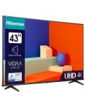 Смарт телевизор Hisense - A6K, 43'', DLED, 4K, черен - 3t