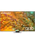 Смарт телевизор Samsung - 75Q80D, 75'' AI 4K QLED, Carbon Silver - 1t