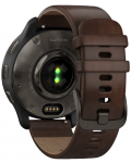 Смарт часовник Garmin - Venu 2 Plus, 43mm, Leather Brown - 4t