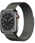 Смарт часовник Apple - Watch S8, Cellular, 45mm, Graphite - 2t