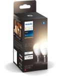 Смарт крушки Philips - Hue, 5.7W, E14, P45, 2 броя, dimmer - 1t