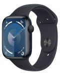 Смарт часовник Apple - Watch S9, 45mm, 1.9'', S/M, Midnight Sport - 2t