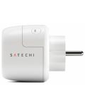 Смарт контакт Satechi - Homekit Smart Outlet EU, бял - 3t