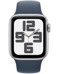 Смарт часовник Apple - Watch SE2 v2 Cellular, 40mm, M/L, Storm Blue Sport - 2t