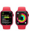 Смарт часовник Apple - Watch S9, 45mm, 1.9'', M/L, Product Red Sport - 5t