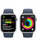 Смарт часовник Apple - Watch S9, 45mm, 1.9'', M/L, Storm Blue Sport - 5t