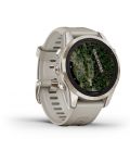Смарт часовник Garmin - fēnix 7S Pro Sapphire Solar, 42mm, 1.2'', Leather - 6t