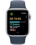 Смарт часовник Apple - Watch SE2 v2 Cellular, 40mm, M/L, Storm Blue Sport - 3t