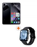 Смартфон Huawei - Pura 70 Pro, 6.8'', 12GB/512GB, черен + Watch Fit 3, 1.82'', Midnight Black - 1t