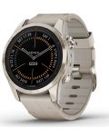 Смарт часовник Garmin - fēnix 7S Pro Sapphire Solar, 42mm, 1.2'', Leather - 4t