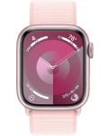 Смарт часовник Apple - Watch S9, 41mm, 1.69'', Light Pink Sport Loop - 1t