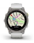 Смарт часовник Garmin - epix Sapphire, Gen 2, 33mm, сив/бял - 4t