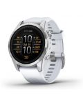 Смарт часовник Garmin - epix Pro Gen 2, 42mm, 1.2'', сив/бял - 2t
