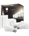Смарт крушки Philips - HUE Get Started, 9.5W, E27, A60, 3 бpоя, dimmer - 3t