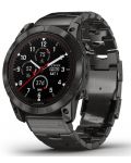 Смарт часовник Garmin - fēnix 7X Pro Sapphire Solar, 51mm, 1.4'', Titanium, черен - 3t