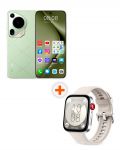 Смартфон Huawei - Pura 70 Ultra, 6.8'', 16GB/512GB, зелен + Watch Fit 3, 1.82'', Moon White - 1t